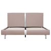 vidaXL Sängram utan madrass cappuccino konstläder 140x200 cm