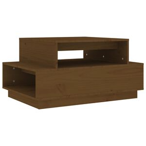 vidaXL Soffbord honungsbrun 80x55x40,5 cm massiv furu