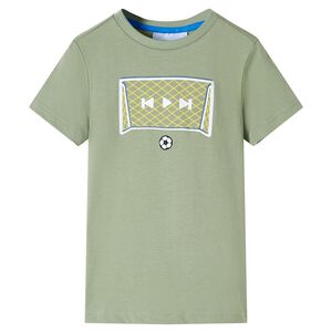 T-shirt f&ouml;r barn ljus khaki 116