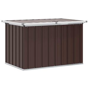 vidaXL F&ouml;rvaringsl&aring;da f&ouml;r tr&auml;dg&aring;rden brun 109x67x65 cm