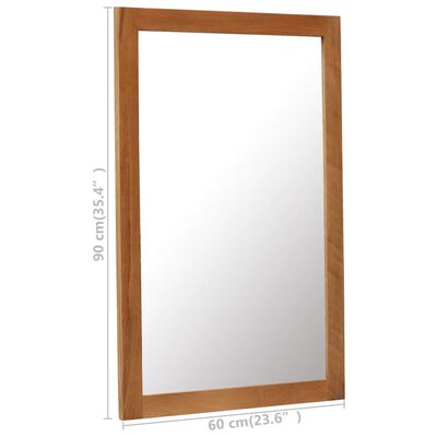 vidaXL Spegel 60x90 cm massiv ek