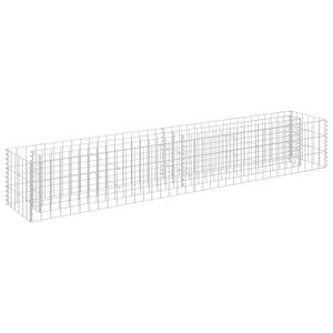 vidaXL Planteringsgabion upph&ouml;jd galvaniserat st&aring;l 180x30x30 cm