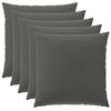 vidaXL Kudd&ouml;verdrag 6 st HEERLEN Antracit 80 x 80 cm Polyester