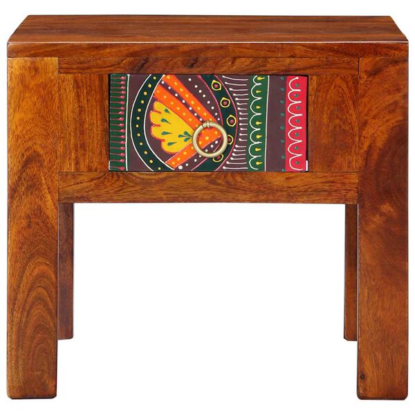 vidaXL S&auml;ngbord 2 st 40x40x36 cm massivt tr&auml; akacia