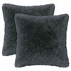 vidaXL Kudd&ouml;verdrag 2 pcs HEERLEN Antracit 40 x 40 cm PV Fleece