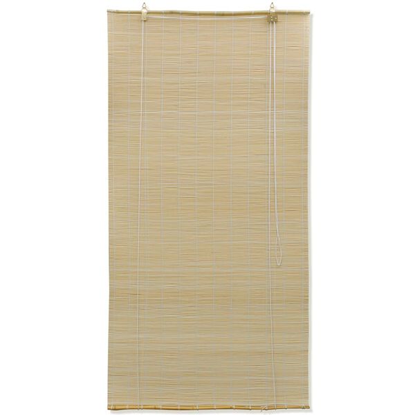 vidaXL Rullgardin i bambu 120 x 160 cm natur