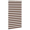 vidaXL Rullgardin zebra brun 125x230 cm tyg bredd 120,9 cm polyester