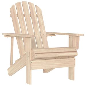 vidaXL Adirondackstol massivt grantr&auml;
