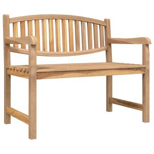 vidaXL Tr&auml;dg&aring;rdsb&auml;nk 114x59x87 cm massiv teak