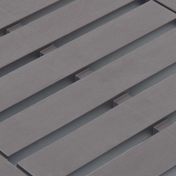 vidaXL Trädgårdsbord mocka 78x55x38 cm plast