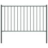 vidaXL Staketpanel Woerden med stolpar st&aring;l 1,7x1,25 m antracit