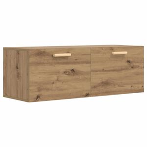vidaXL V&auml;ggsk&aring;p 100 x 36,5 x 35 cm Konstruerat tr&auml; Artisan-ek