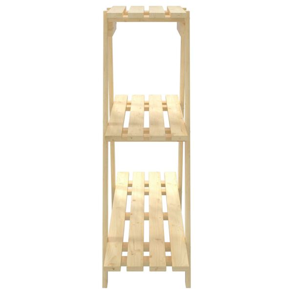 vidaXL Växtställ 101x23x79 cm massiv furu