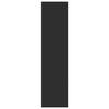vidaXL Garderob svart 30x50x200 cm konstruerat trä