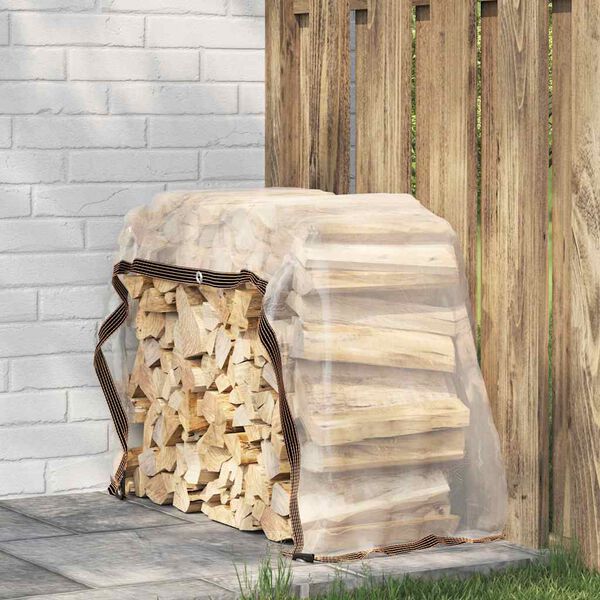 vidaXL Klar presenning med öljetter 1x2 m PVC