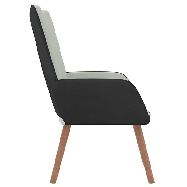 vidaXL Vilstol ljusgr&aring; sammet och PVC