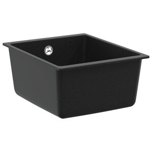 vidaXL Diskho 80% Kvarts och 20% Resin 370 x 460 mm Svart