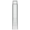 vidaXL Gabioner bågformade 6 st 300x50x220/240 cm galvaniserat järn
