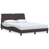 vidaXL Bed Frame without Mattress Dark Brown 120x200 cm Fabric