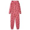 vidaXL Barnpyjamas med huva gammelrosa 104