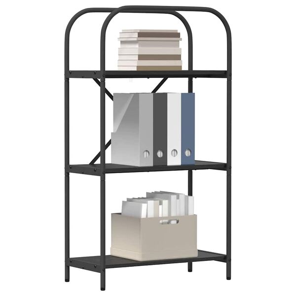 vidaXL Hyllsystem Svart Ek 60 x 30 x 109 cm Konstruerat tr&auml;