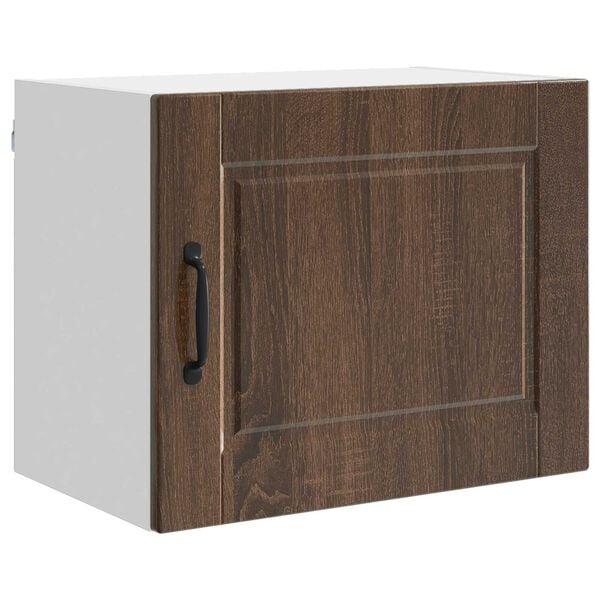 vidaXL K&ouml;kssk&aring;p med hylla Brun Ek 50 x 31 x 40 cm Konstruerat tr&auml;