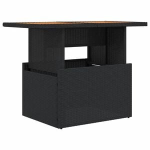 vidaXL Tr&auml;dg&aring;rdsbord svart 100x55x73 cm konstrotting och akaciatr&auml;