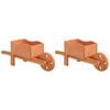 vidaXL Blomkrukor 2 st 47x15x19 cm massiv gran