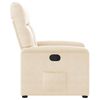 vidaXL Reclinerf&aring;t&ouml;lj beige mikrofibertyg