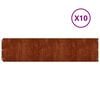 vidaXL Kant f&ouml;r gr&auml;smatta 10 pcs 25 x 103 cm V&auml;derbest&auml;ndig st&aring;l