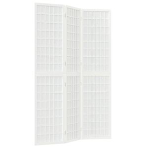 vidaXL Rumsavdelare med 3 paneler japansk stil 120x170 cm vit