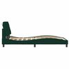 vidaXL Bed Frame without Mattress Dark Green 100x200 cm Velvet