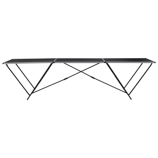 vidaXL Hopfällbart tapetbord MDF och aluminium 300x60x78 cm