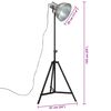 vidaXL Golvlampa 25 W vintage silver 61x61x90/150 cm E27