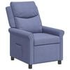 vidaXL Reclinerf&aring;t&ouml;lj Jeansbl&aring; 69 x 93 x 102 cm Tyg