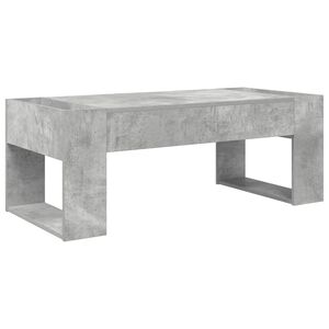 vidaXL Kaffeebord Betonggr&aring; 110 x 50 x 41 cm Konstruerat tr&auml;