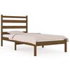 vidaXL S&auml;ngram honungsbrun massiv furu 90x190 cm