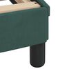 vidaXL Bed Frame with LED without Mattress Dark Green 90x190 cm Velvet