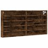 vidaXL Vitrinsk&aring;p r&ouml;kf&auml;rgad ek 100x8,5x50 cm konstruerat tr&auml;