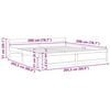 vidaXL Sängram utan madrass massivt trä 200x200cm