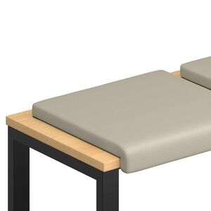 vidaXL B&auml;nk kudde 4 st Texturerad Sammet Sand Djup 35 cm