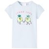 vidaXL T-shirt f&ouml;r barn ljusbl&aring; 140