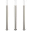 vidaXL Pollare 3 st 110 cm rostfritt st&aring;l IP44