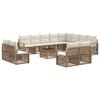 vidaXL Tr&auml;dg&aring;rdsoffset 13 pcs Beige konstrotting