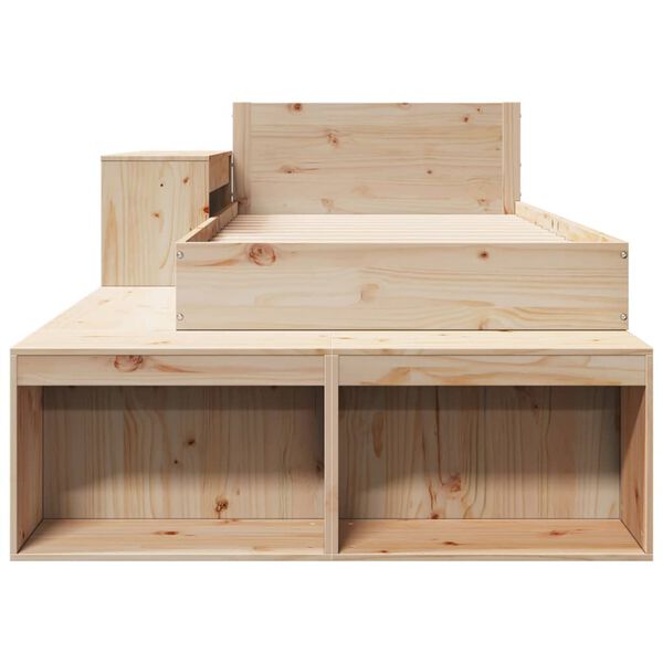 vidaXL S&auml;ngram utan madrass 75x190 cm massiv furu