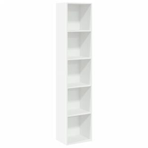 vidaXL Bokhylla vit 40x30x189 cm konstruerat tr&auml;