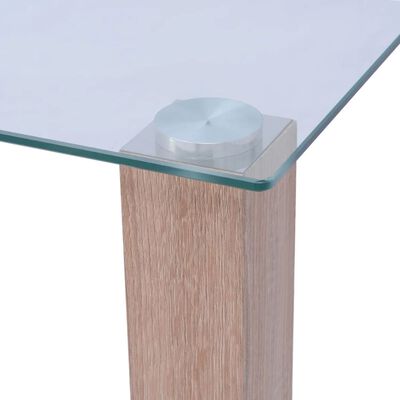 vidaXL Matbord glas 120x60x75 cm