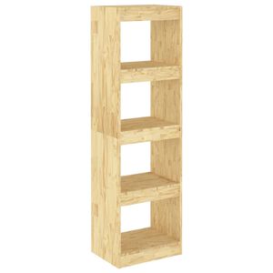 vidaXL Bokhylla/rumsavdelare 40x30x135,5 cm massiv furu