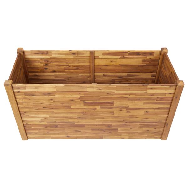 vidaXL Blomlåda upphöjd 160x60x84 cm massivt akaciaträ