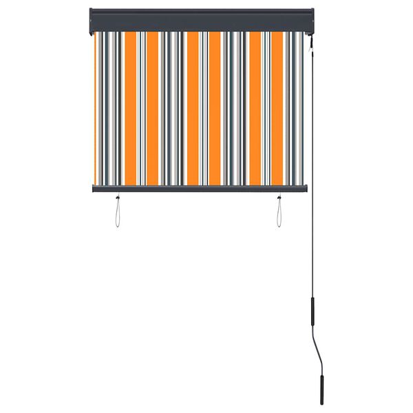 vidaXL Rullgardin utomhus 80x250 cm gul och blå